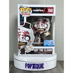 Terrifier 3 Art the Clown Bloody Funko Pop #1948 - Entertainment Earth Exclusive